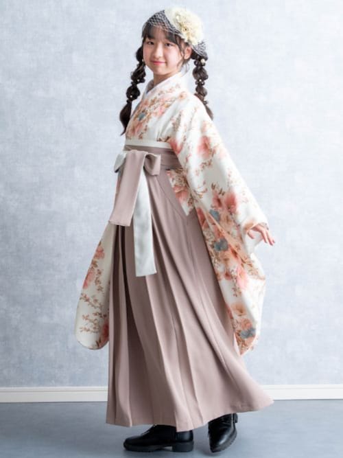 セール】【ZOZO限定カラー】小学校卒業式 簡単着付け 袴セット［15種の