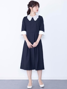 「アイテム（ワンピース/ドレス）」を使った、sweet mommyさん（レディース・161cm）の秋コーディネート