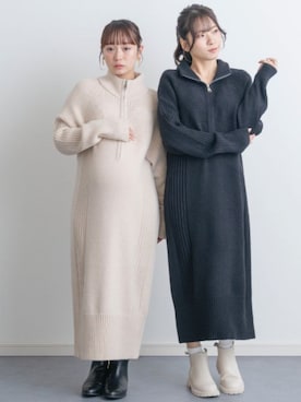 「アイテム（ママ＆ベビー）」を使った、sweet mommyさん（レディース・160cm）の冬コーディネート