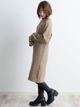 「アイテム（ママ＆ベビー）」を使った、sweet mommyさん（レディース・156cm）の冬コーディネート