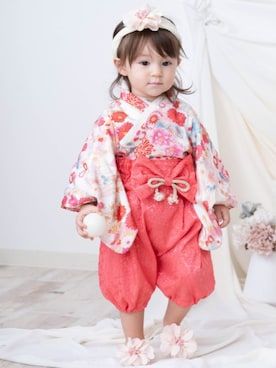 「アイテム（水着/着物・浴衣）」を使った、sweet mommyさん（キッズ・80cm）の秋コーディネート
