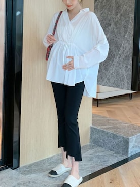 「アイテム（ママ＆ベビー）」を使った、sweet mommyさん（レディース・159cm）の秋コーディネート