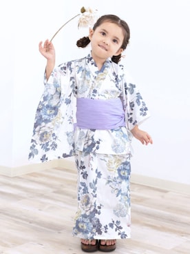 「アイテム（浴衣）」を使った、sweet mommyさん（キッズ・100cm）の夏コーディネート