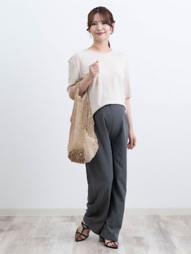「アイテム（マタニティウェア/グッズ）」を使った、sweet mommyさん（レディース・155cm）の秋コーディネート