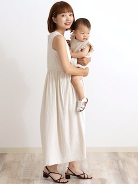 「アイテム（ママ＆ベビー）」を使った、sweet mommyさん（レディース・156cm）の夏コーディネート