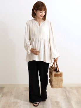 「アイテム（ママ＆ベビー）」を使った、sweet mommyさん（レディース・156cm）の秋コーディネート