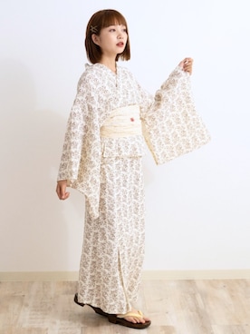 「アイテム（和装小物）」を使った、sweet mommyさん（レディース・156cm）の夏コーディネート
