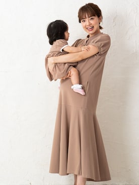 「アイテム（ロンパース）」を使った、sweet mommyさん（レディース・159cm）の夏コーディネート