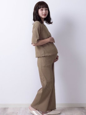 「アイテム（ママ＆ベビー）」を使った、sweet mommyさん（レディース・156cm）の夏コーディネート