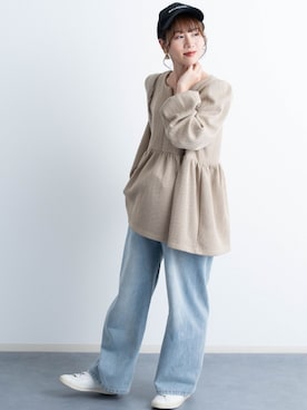 「アイテム（ママ＆ベビー）」を使った、sweet mommyさん（レディース・159cm）の秋コーディネート
