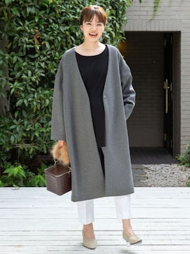 「アイテム（マタニティウェア/グッズ）」を使った、sweet mommyさん（レディース・161cm）の秋コーディネート