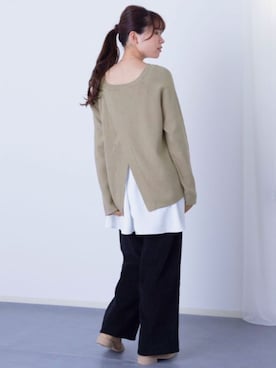 「アイテム（マタニティウェア/グッズ）」を使った、sweet mommyさん（レディース・161cm）の秋コーディネート