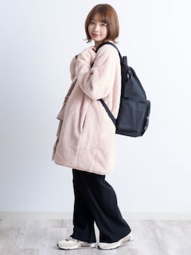 「アイテム（マザーズバッグ）」を使った、sweet mommyさん（レディース・156cm）の冬コーディネート