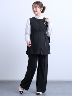 「アイテム（ママ＆ベビー、ブラック系）」を使った、sweet mommyさん（レディース・155cm）の秋コーディネート