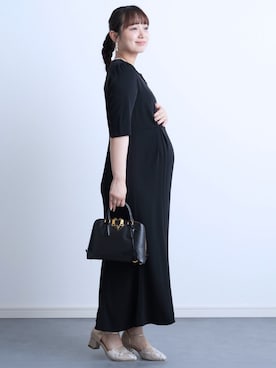 「アイテム（ママ＆ベビー、ブラック系）」を使った、sweet mommyさん（レディース・155cm）の秋コーディネート