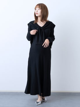 「アイテム（ママ＆ベビー、ブラック系）」を使った、sweet mommyさん（レディース・156cm）の秋コーディネート