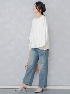 「アイテム（マタニティウェア/グッズ）」を使った、sweet mommyさん（レディース・170cm）の秋コーディネート