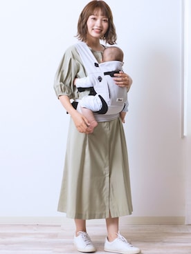 「アイテム（マタニティウェア/グッズ）」を使った、sweet mommyさん（レディース・156cm）の秋コーディネート