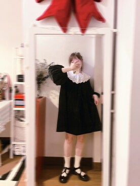 「ovins yangのアイテム（シューズ、ブラック系）」を使った、bananananaxxxさん（レディース・158cm）の春コーディネート