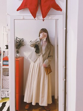 「BLUR（ブラー）のアイテム」を使った、bananananaxxxさん（レディース・158cm）の秋コーディネート