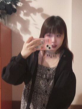 「no brand（ノーブランド）のアイテム（ワンピース/ドレス、パープル系）」を使った、bananananaxxxさん（レディース・158cm）の秋コーディネート