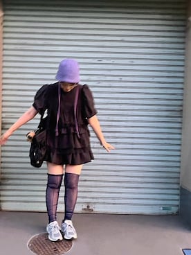 「アイテム（ソックス/靴下）」を使った、Saikiさん（レディース・156cm・20代）の夏コーディネート