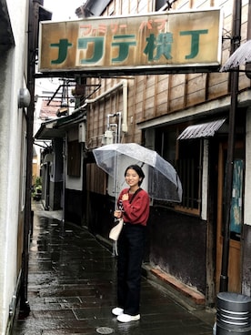 「BLACK BY MOUSSY（ブラックバイマウジー）のJAVA one wash denim（ジャワワンウォッシュデニム）（デニムパンツ、ブルー系）」を使った、Riho さん（レディース・160cm）の秋コーディネート