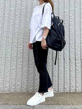 「Ameri（アメリ）のアイテム（アクセサリー）」を使った、ashognさん（レディース・158cm）の夏コーディネート