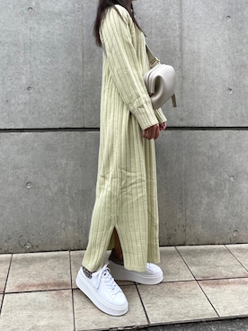 「ペールトーン」｜「アイテム（ワンピース/ドレス）」を使った、ashognさん（レディース・156cm）の秋コーディネート