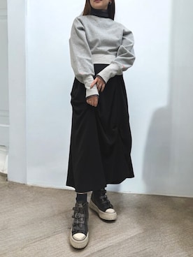 「VACANCY（ヴァカンシー）のアイテム」を使った、ashognさん（レディース・157cm）の秋コーディネート