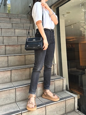 「ASH（アッシュ）のアイテム」を使った、ashognさん（レディース・157cm）の春コーディネート