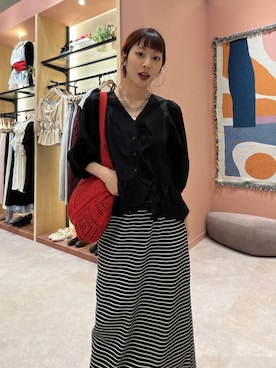 「アイテム（トートバッグ）」を使った、さとめぐさん（レディース・159cm・30代）の夏コーディネート