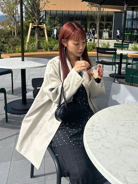 「アイテム（カバーオール）」を使った、さとめぐさん（レディース・159cm・20代）の秋コーディネート