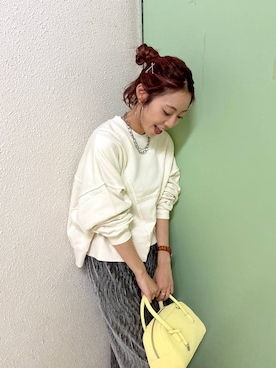 「アイテム（スウェット）」を使った、さとめぐさん（レディース・159cm・20代）の秋コーディネート