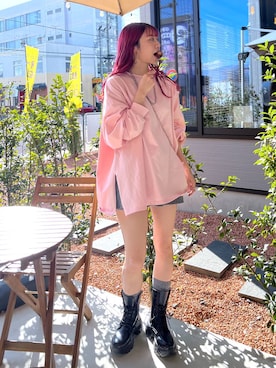 「Heather（ヘザー）のアイテム（トップス）」を使った、さとめぐさん（レディース・159cm）の秋コーディネート