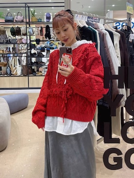 「アイテム（ポロシャツ）」を使った、さとめぐさん（レディース・159cm）の秋コーディネート