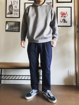 「NUMERALS（ヌメラルズ）のアイテム（パンツ）」を使った、hs_ngy17さん（メンズ・185cm）の春コーディネート