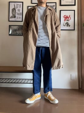 「アイテム（トレンチコート）」を使った、hs_ngy17さん（メンズ・185cm・40代）の春コーディネート