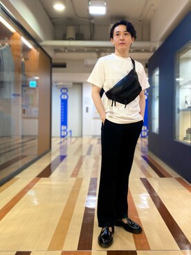 「アイテム（スリッポン）」を使った、大澤 拓也さん（メンズ・165cm）の夏コーディネート