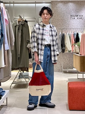 「ABAHOUSE（アバハウス）のアイテム」を使った、大澤 拓也さん（メンズ・165cm）の春コーディネート