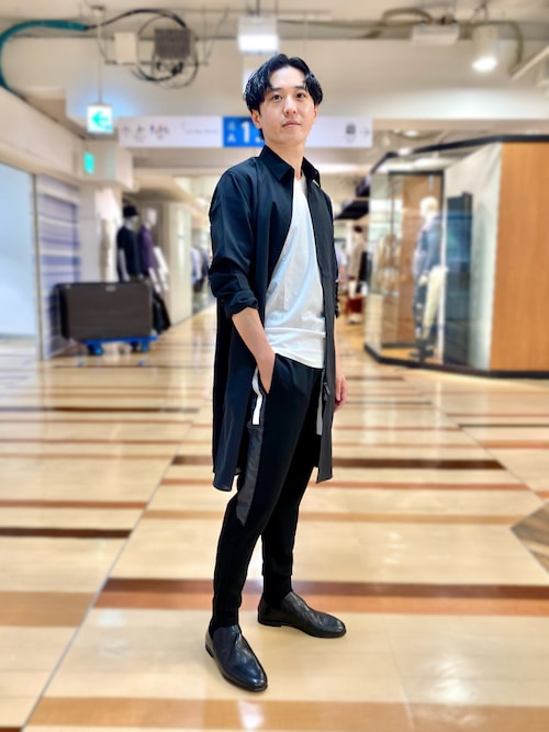 5351 POUR LES HOMMES パンツ 異素材 切り替え ジョグパンツ