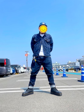 「GAP（ギャップ）のアイテム（パンツ）」を使った、J.boyさん（メンズ・170cm）の春コーディネート