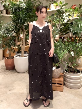 「アイテム（ワンピース/ドレス）」を使った、hiroeさん（レディース・158cm・40代）の夏コーディネート