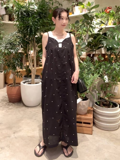 セール】ドット刺繍キャミワンピース（ワンピース）｜BAYFLOW
