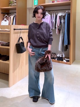 「HEREIAM（ヘレイアム）のアイテム」を使った、hiroeさん（レディース・160cm）の秋コーディネート