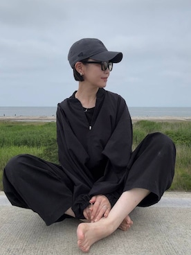 「アイテム（ブルゾン）」を使った、hiroeさん（レディース・160cm）の夏コーディネート
