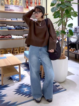 hiroeさん（レディース・160cm）の冬コーディネート