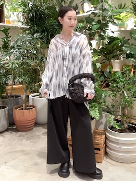 「アイテム（トップス）」を使った、hiroeさん（レディース・158cm・40代）の秋コーディネート