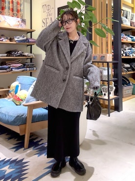 「アイテム（アクセサリー）」を使った、hiroeさん（レディース・160cm・40代）の冬コーディネート