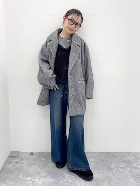 「アイテム（テーラードジャケット）」を使った、hiroeさん（レディース・160cm・40代）の秋コーディネート